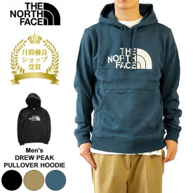 15%OFFクーポン配布中！ ノースフェイス パーカー メンズ レディース THE NORTH FACE スウェット プルオーバー パーカー 長袖 ビッグロゴ刺繍 裏起毛 Men's DREW PEAK PULLOVER HOODIE-EU (NF00AHJY)【0610】