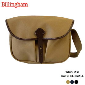 ビリンガム ショルダーバッグ メンズ レディース Billingham WICKHAM SATCHEL SMALL ウィッカム サッチェル スモール 583401-01/583433-54/583404-54 コットン レザー 本革 英国製 【2024SS 新作】