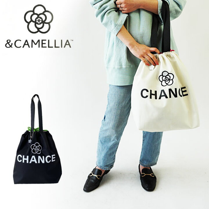 楽天市場 巾着 トートバッグ レディース ナイロン エコバッグ マチ広 軽量 エコトート ショッピングバッグ カメリア 花柄 刺繍 プリント ブランド チャーム付き Happy Face ハッピーフェイス 005 ネコポス対象商品 J Pia