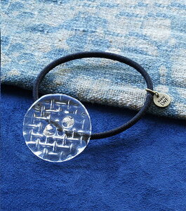 ハリオ ランプワークファクトリー ヘアゴム ブリリアント ガラス製 円形 丸型 ヘアアクセ レディース ヘアゴム アクセサリー 透明 HARIO Lampwork Factory (HAA-BR-003H)