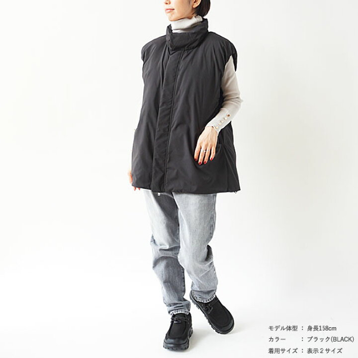 楽天市場】ミフュー ダウン ベスト レディース miffew STAND COLLAR 