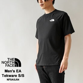 最大3000円クーポンプレゼント！ ザ・ ノースフェイス 速乾性 ショートスリーブ Tシャツ 半袖 THE NORTH FACE メンズ クルーネック カットソー トップス エア テックウェア ワンポイント 薄手Men's EA Tekware S/S NF0A5J54 【ゆうパケット対象】