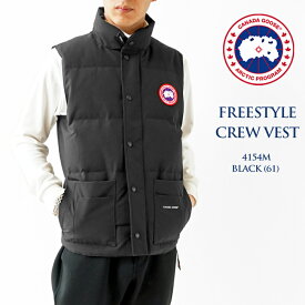 カナダグース ダウンベスト メンズ CANADA GOOSE FREESTYLE CREW VEST フリースタイル 4154M ダウンジャケット アウター ダウン ブラック 【クーポン対象外】