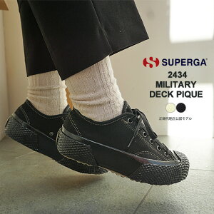 �y��10%OFF�N�[�|�����s���I�z�ySALE�z�X�y���K �X�j�[�J�[ ���f�B�[�X �����Y SUPERGA 2434 MILITARY DECK PIQUE �~���^���[ �f�b�L �s�P 3A81416W ARTIFACT �A�[�e�B�t�@�N�g �V���[�Y �C ���[�J�b�g�y2450�z