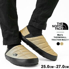 10%クーポン発行中！ ノースフェイス モック シューズ メンズ THE NORTH FACE MEN'S THERMOBALL TRACTION MULE V サーモボール トラクション ミュール NF0A3UZN スニーカー 中綿 裏ボア スリッポン