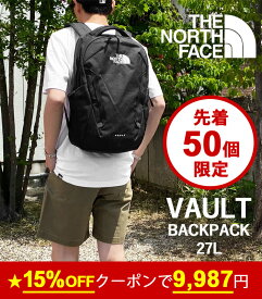 ★15%OFFクーポンで9,987円！ ノースフェイス リュック メンズ レディース THE NORTH FACE VAULT ヴォルト 27L バックパック デイパック バッグ ロゴ NF0A3VY2 今季モデル【6515】【6612】