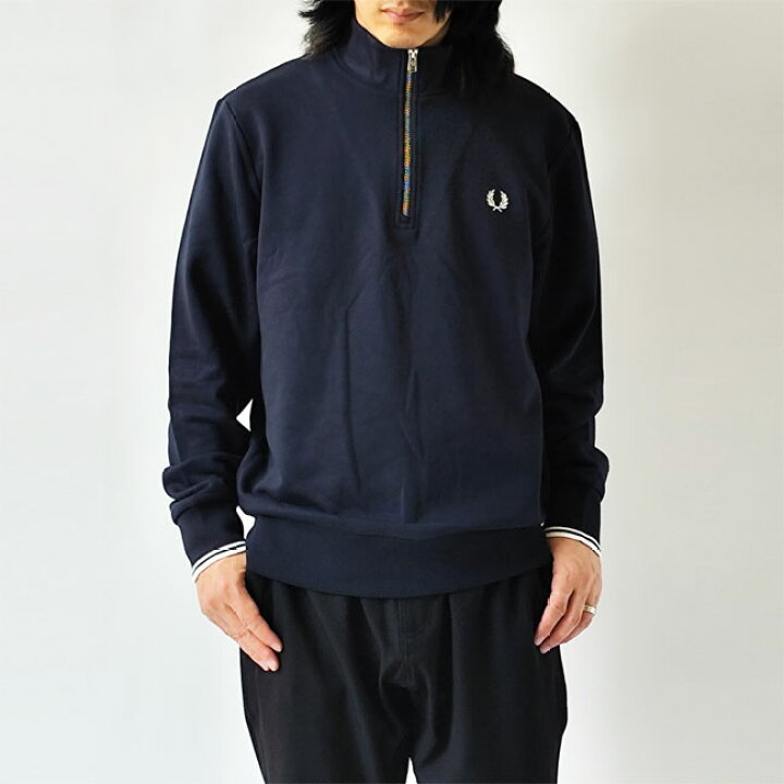楽天市場】フレッドペリー スウェット FRED PERRY Half Zip Sweatshirt 