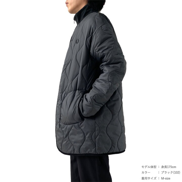 楽天市場】フレッドペリー キルティング ジャケット ノーカラー メンズ 