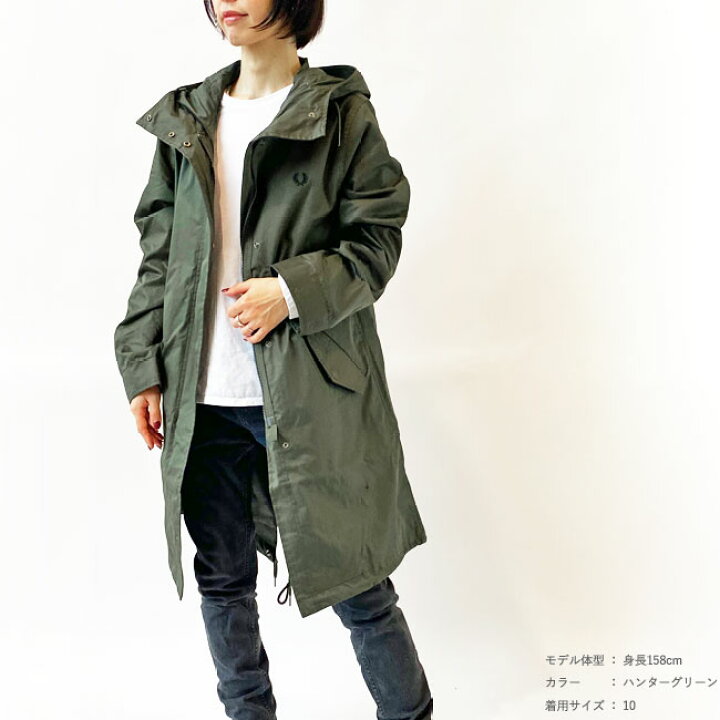 楽天市場】フレッドペリー モッズパーカー レディース FRED PERRY 