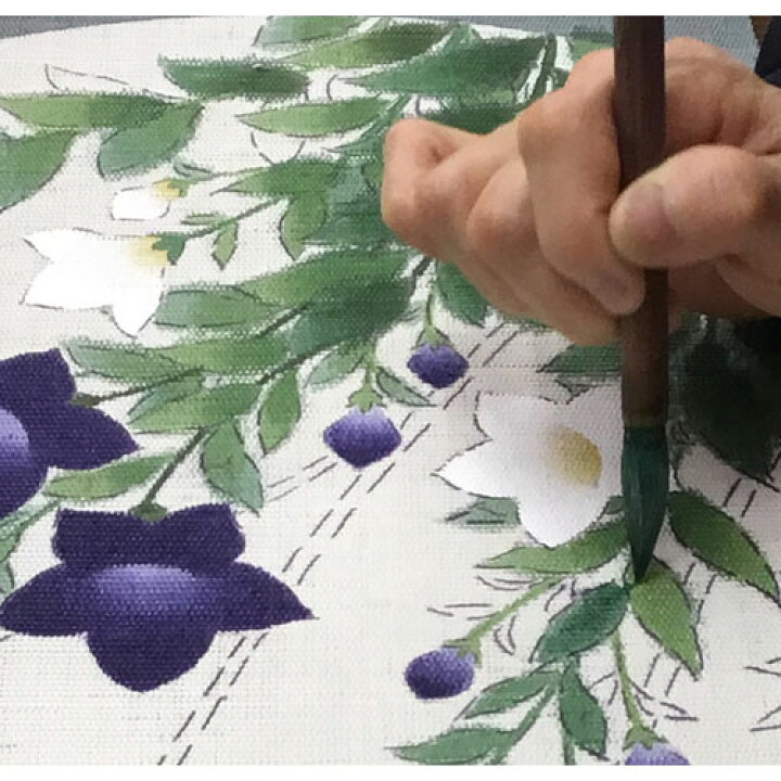 楽天市場】京都洛柿庵 手描きタペストリー 桔梗 45×130cm タペストリー 