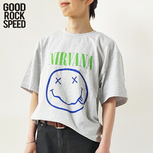 �ySALE�z�O�b�h���b�N�X�s�[�h T�V���c ���f�B�[�X GOOD ROCK SPEED SMILE T-SHIRT �X�}�C�� NIRVANA �j�����@�[�i 25NVN002W ���� �N���[�l�b�N ���b�N �J�b�g�\�[ �y2430�z�y�l�R�|�X�Ώہz��ԕi�����Ώ�