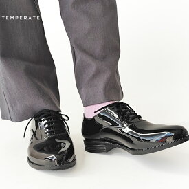 【★10%OFFクーポン発行中！】【SALE】テンパレイト レインシューズ レディース TEMPERATE OSTERA オックスフォード ドレスシューズ マニッシュ レースアップ スリッポン PVC 靴 防水 晴雨兼用 【2430】≪返品交換対象外≫