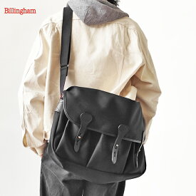 ビリンガム ショルダーバッグ メンズ レディース Billingham Studio Satchel with three pocket スタジオサッチェル 3ポケット 586701-01 メッセンジャー バッグ ビジネスバッグ 大容量 コットン レザー 本革 英国製