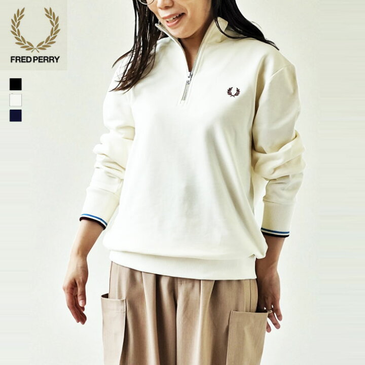 楽天市場】フレッドペリー スウェット FRED PERRY Half Zip Sweatshirt 