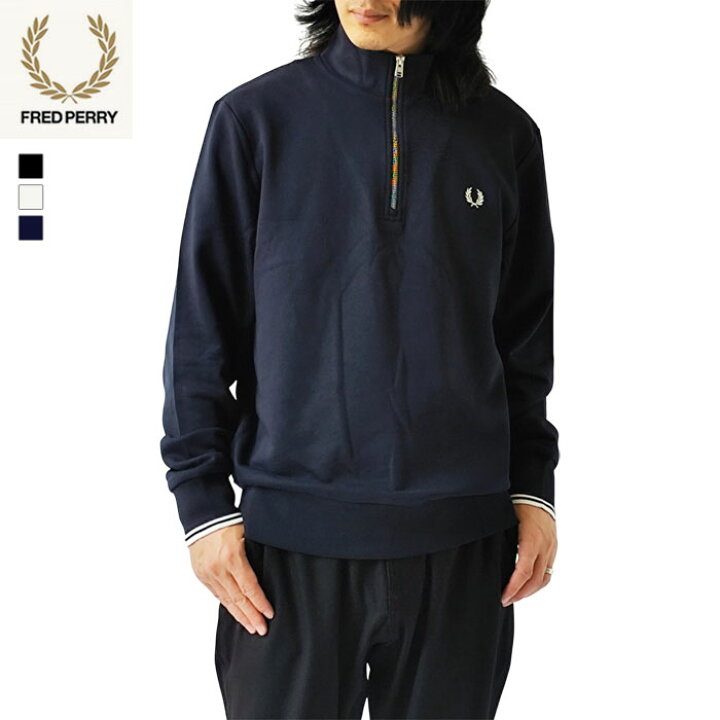 楽天市場】フレッドペリー スウェット FRED PERRY Half Zip Sweatshirt 