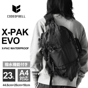 CODE OF BELL �R�[�h�I�u�x�� �}���` �o�b�O �����Y �^�e �Ǝ��̐��������^ X-PAK EVO COFB-XPK2-BLK 2WAY ���[���g�b�v �f�U�C�� �X�����O �V�����_�[�o�b�O �{�f�B�o�b�O ��e�� ���@�\