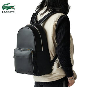 ���R�X�e LACOSTE �o�b�N�p�b�N BACKPACK �����Y �N���V�b�N �|�P�b�g�o�b�N�p�b�N �����b�N ���̎q RFID�@�\ ���� �|���E���^�� �u���b�N NOIR NH4430HC�y2026SS-WOMEN�z