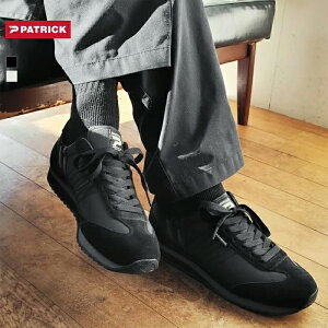 �y��10%OFF�N�[�|�����s���I�z�p�g���b�N PATRICK �X�j�[�J�[ �V���[�Y MARATHON �}���\�� �����Y ���f�B�[�X �t �� �H �~ ���[�J�b�g �C ��� �i�C���� �X�E�F�[�h �� �u���b�N �� �z���C�g �L���b