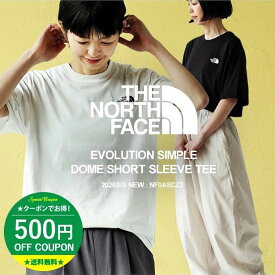ザ・ノース・フェイス Tシャツ レディース メンズ THE NORTH FACE M EVOLUTION SIMPLE DOME SHORT SLEEVE TEE シンプルドーム 春 夏 半袖 ワンポイント 刺繍ロゴ ブラック ホワイト NF0A8CZ2 【2026SS-WOMEN】【ネコポス対象】