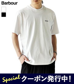 【★1,000円クーポン発行中！】バブアー Barbour Tシャツ APAC Dalton T-Shirt メンズ 春 夏 半袖 クルーネック ワンポイント 刺繍 ロゴ トップス カットソー ブラック ホワイト 38 40 MTS1678 【2026SS-MEN】【ネコポス対象】