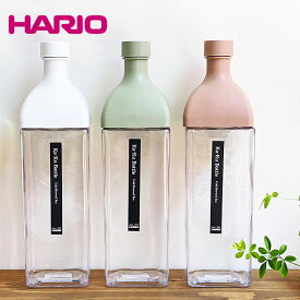 ハリオ カークボトル 1200ml 水出し煎茶 水出し ティーポット 角型 ピッチャー 横置き フィルター付き 冷水筒 麦茶ポット ティーボトル 1.2L HARIO 耐熱 PCT樹脂製 洗いやすい 日本製 Ka-ku Bottle (KAB-120)