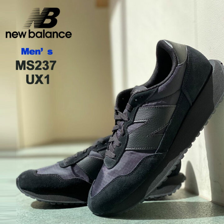 楽天市場 Off 正規販売店 ニューバランス 237 スニーカー メンズ 黒 New Balance Ms237 Ux1 カジュアル シューズ 靴 ローカット スエードレザー Ms237ux1 Black ブラック J Pia