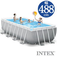INTEX(インテックス)長方形プリズムフレームプールPF81642【 488 × 244 × 107 cm】Prism Frame Rectang…