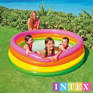 INTEX(�C���e�b�N�X)�ی`�T���Z�b�g�O���[�v�[��KS168�y 168 × 46 cm�zSunset Glow Pool 56441 ���K�i