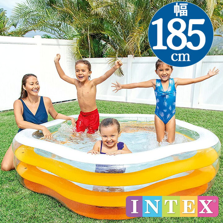 楽天市場】INTEX(インテックス)多角形サマーカラーズプールSC185【 185 