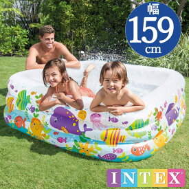 INTEX(インテックス)長方形アクエリアムプールAQ159【 159 × 159 × 50 cm】Swim Center Clearview Aquarium Pool 57471 正規品