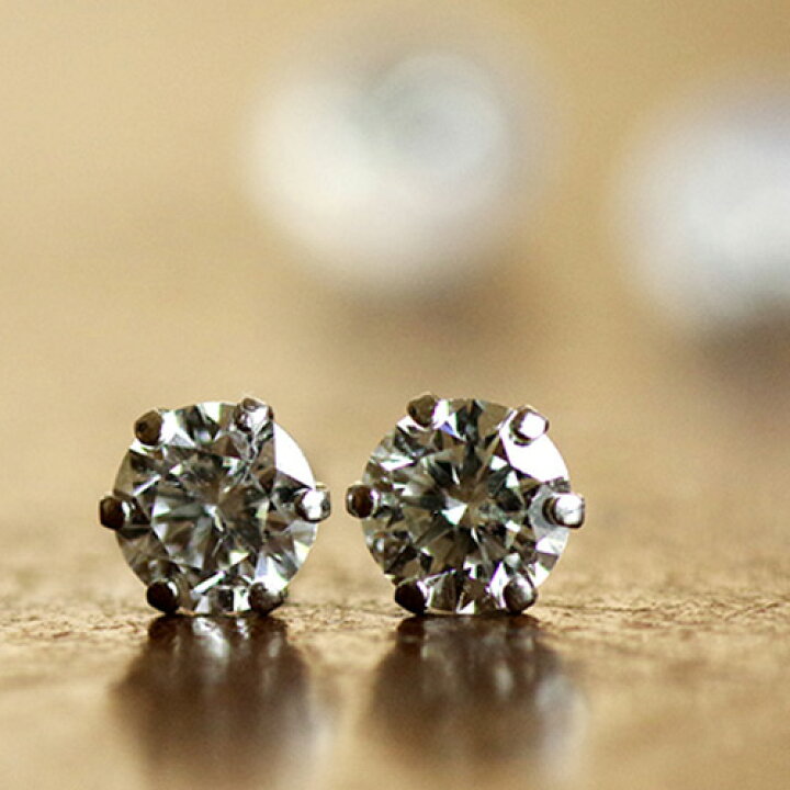 楽天市場】【Pt5倍】ダイヤモンド ピアス ダイヤピアス 0.50ct PT900 