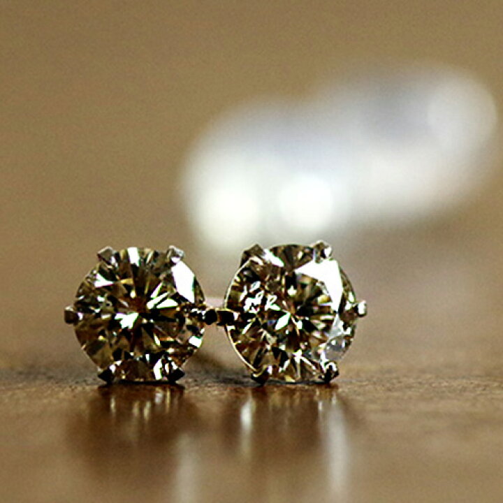 楽天市場】【P10倍】ダイヤモンド ピアス 0.50ct (鑑別書付き) PT900  