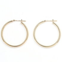 楽天市場】フープピアス 2mm 40mm k18の通販