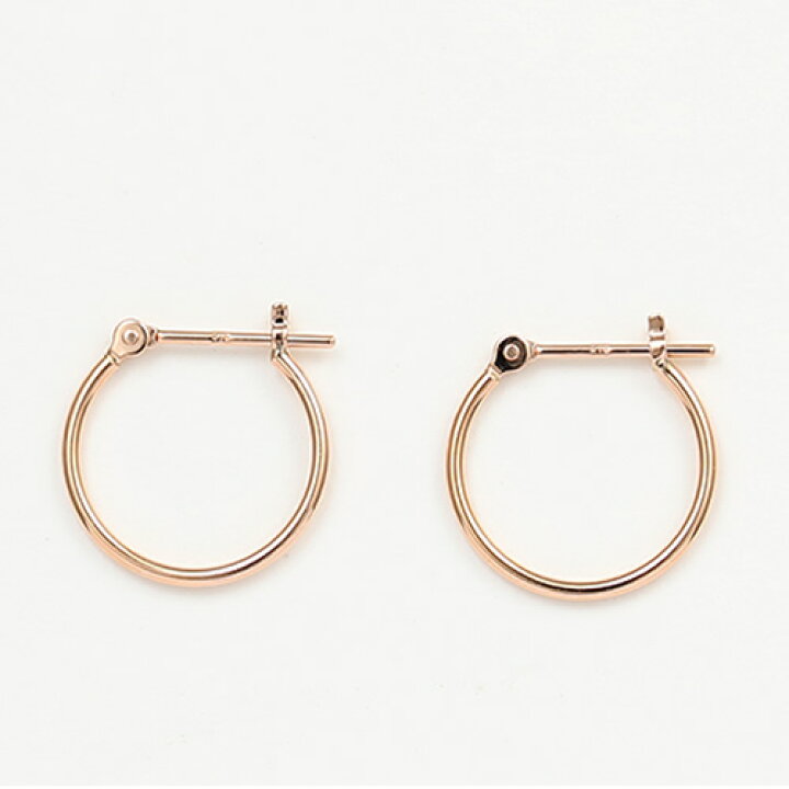 楽天市場】ピアス レディース フープピアス パイプ 小さめ 細 太 18k 