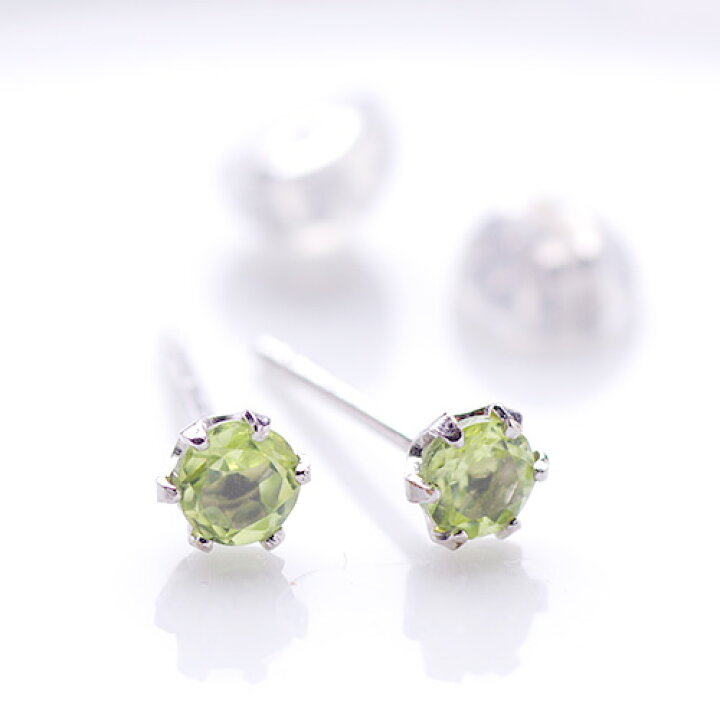 楽天市場】【P5倍】ピアス レディース ペリドットピアス 3mm 14k K14 