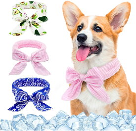 犬用 熱中症 暑さ 対策 クールバンド セット 犬 クールバンダナ クールネック ネッククーラー ペット用 首ひんやり 冷感 冷却 首 冷やす つめたい スヌード スカーフ 小型犬 中型犬 大型犬