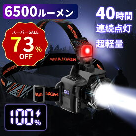 【クーポンで2,238円+P5】ヘッドライト 充電式 LEDヘッドランプ ヘッド ライト 40時間点灯 センサー機能 高輝度 6モード 明るい ヘッドランプ ledヘッドライト USB充電式 防水 電池残量表示 アウトドア キャンプ 登山 防災 サイクリング ハイキング 小型 軽量 懐中電灯