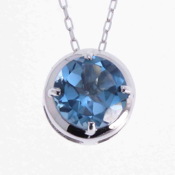 楽天市場】ネックレス ペンダント ブルートパーズ ダイヤモンド 0.06ct 