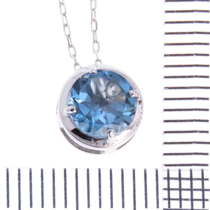 楽天市場】ネックレス ペンダント ブルートパーズ ダイヤモンド 0.06ct 