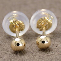 セカンドピアス 18金 18k ニッケルフリー 特芯 丸玉 3ミリ 3mm 地金 軸太 12ミリ 10mm 0.8mm 0.9mm ポスト 加工 対応 K18 シンプル ファーストピアス ネコポス送料無料