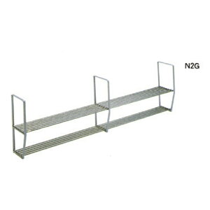 【法人限定】ライフ住器 ステンレス水切パイプ棚 スライドタイプ 2段 960~1820mm N2G