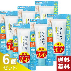 Biore �r�I��UV �A�N�A���b�` ���C�g�A�b�v �G�b�Z���X 100g ���Ă��~��×6�Z�b�g