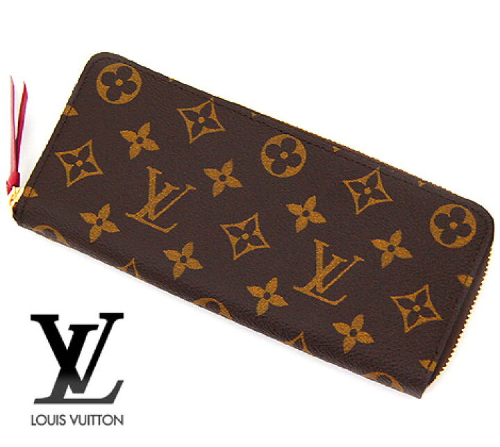 LOUIS VUITTON ルイ ヴィトン M60742 モノグラム ラウンドファスナー長財布 ポルトフォイユ クレマンス  フューシャ【送料無料】 ジュエリーセキネ