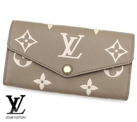 LOUIS VUITTON ルイヴィトン M81049 モノグラム・アンプラント ポルトフォイユ・サラ NM 小銭入れ付長財布　トゥルトレール クレーム 新品 レディース ギフト 箱付【送料無料】