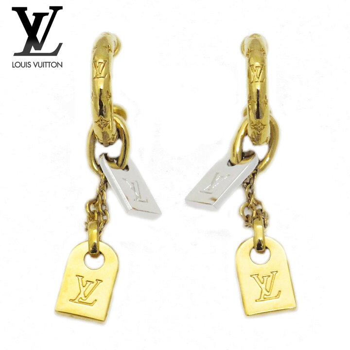 楽天市場】LOUIS VUITTON ルイ ヴィトン M00607 ピアス・ナノグラム  