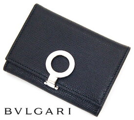 BVLGARI ブルガリ 30420 ブルガリ・ブルガリ カードホルダー カードケース 名刺入れ ブラック BLACK 新品【送料無料】