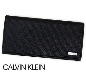 Calvin Klein　カルバンクライン　31CK190001　小銭入れ付　長財布　ブラック　メンズ　新品　ギフト　箱付き 【送料無料】