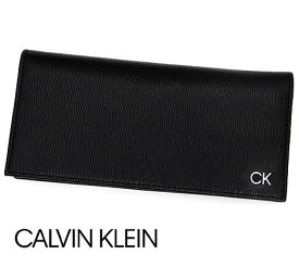 Calvin Klein　カルバンクライン　31CK190003　小銭入れ付　長財布　ブラック メンズ 男性用 ギフト プレゼント 【送料無料】