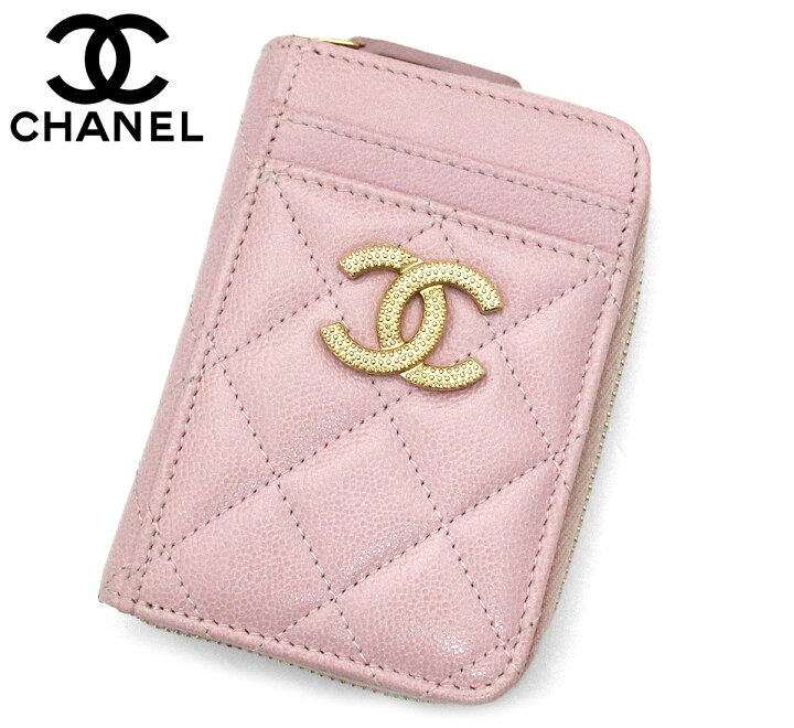 楽天市場】CHANEL シャネル AP2966 PINK キャビアスキン 小銭入れ 