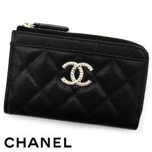 CHANEL �V���l�� AP4257 B18212 94305 �}�g���b�Z �L���r�A�X�L�� ���K���� �R�C���J�[�h�z���_�[ �t���O�����g�P�[�X �J�[�h���� �u���b�N �S�[���h���� �V�i �M�t�g ���t�y���������z